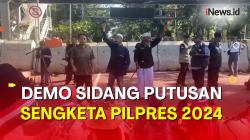 Puluhan Massa Demo Putusan Sengketa Pilpres Mulai Berdatangan di Patung Kuda