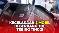 Gegara Rem Blong, 2 Mobil Tabrakan di Gerbang Tol Tebing Tinggi