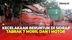 Tabrakan Beruntun di Sidrap Sulawesi Selatan, Satu Orang Tewas Tertimpa Kontainer