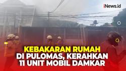 Diduga Korsleting Listrik, Rumah Terbakar di Pulomas Jakarta Timur