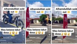 Viral Pria Baru Beli Motor Terjatuh saat Keluar dari Showroom, Netizen: Bisa Ditukar Nggak Baru 5 Menit