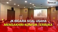 JK Berikan Kuliah Umum ke Mahasiswa Fisip UI Depok soal Usaha Mengakhiri Konflik Terbuka