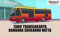 Infografis Tarif Transjakarta Rute Bandara Soekarno Hatta Cuma Rp3.500 