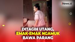 Kesal Ditagih, Emak-Emak Ngamuk Bawa Parang Ancam Penagih Utang