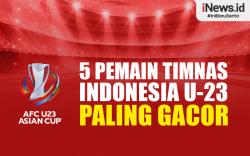 Infografis Daftar 5 Pemain Timnas Indonesia U-23 Paling Gacor 