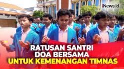 Ratusan Santri Gelar Doa Bersama Jelang Semifinal Piala Asia U-23 Indonesia VS Uzbekistan