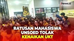 Duduki Rektorat, Ratusan Mahasiswa Unsoed Purwokerto Tolak Kenaikan UKT