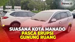 Hujan Bercampur Abu Vulkanik Guyur Kota Manado Dampak Erupsi Gunung Ruang