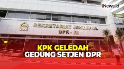 Suasana Gedung Sekretariat Jenderal DPR setelah Digeledah KPK