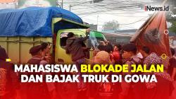 Berakhir Ricuh, Mahasiswa Blokade Jalan dan Bajak Truk saat Peringatan Hari Buruh di Gowa