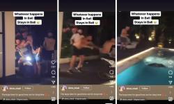 Viral Bule di Bali Berulah Nyeburin Motor Rental ke Kolam Renang, Warganet Geram: Harus Ganti Rugi!