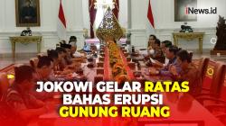 Gelar Ratas Erupsi Gunung Ruang, Jokowi Minta AHY Pastikan Lokasi Relokasi Pengungsi