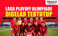 Infografis Laga Timnas Indonesia U-23 vs Guinea pada Playoff Olimpiade Digelar Tertutup