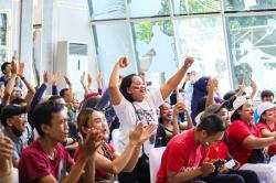 Keseruan Nobar Final Piala Uber 2024