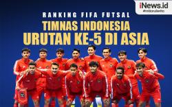 Infografis Ranking FIFA Futsal: Timnas Indonesia Peringkat 28, Urutan ke-5 di Asia