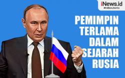 Infografis Vladimir Putin Menjadi Pemimpin Terlama dalam Sejarah Rusia 