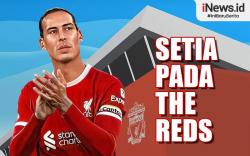 Infografis Cinta Liverpool, Virgil Van Dijk Umumkan Bertahan