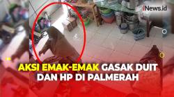 Terekam CCTV, Aksi Emak-Emak Curi Duit dan Dua HP saat Pemilik Warung Tertidur di Palmerah