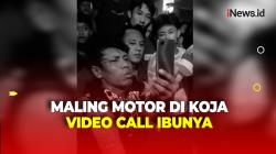Babak Belur Dihajar Massa, Maling Motor di Koja Video Call Ngadu ke Sang Ibu