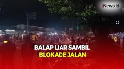 Meresahkan! Sejumlah Pemuda Gelar Aksi Balap Liar di Pasar Rebo sambil Blokade Jalan