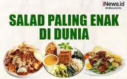 Infografis Pecel, Ketoprak dan Gado-Gado Masuk Daftar Salad Terenak di Dunia