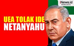 Infografis UEA Tolak Ide Netanyahu soal Partisipasi di Pemerintahan Jalur Gaza