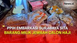 Petugas Embarkasi Surabaya Sita Sejumlah Barang Bawaan Milik Jemaah Calon Haji 