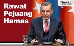 Infografis Turki Rawat 1.000 Lebih Pejuang Hamas akibat Perang Gaza