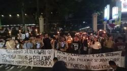 Pelajar Se-Jabodetabek Doa Bersama untuk Korban Kecelakaan Bus SMK Lingga Kencana di Kemendikbud