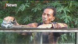 Kisah Tukang Sate Damhuji Naik Haji, Menabung Rp10.000 selama 18 Tahun