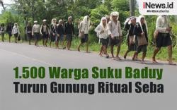 Infografis 1.500 Warga Suku Baduy Turun Gunung Ritual Seba