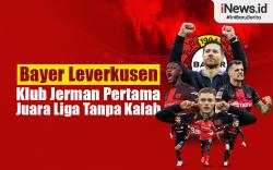 Infografis Bayer Leverkusen Jadi Klub Jerman Pertama Juara Liga Tanpa Kalah