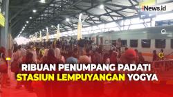 Stasiun Lempuyangan Yogya Dipadati Ribuan Penumpang saat Libur Panjang Waisak