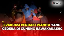 Pendaki Perempuan Dievakuasi Tim SAR dari Pos 9 Gunung Bawakaraeng Gowa