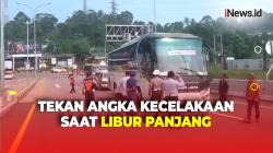Petugas Gabungan Razia Kelayakan Bus Pariwisata di Sukabumi