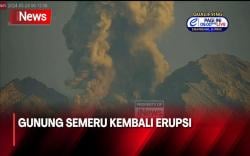 Gunung Semeru Erupsi, Tinggi Letusan Abu Vulkanik Capai 900 Meter 