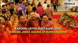 Saat Kapolri Listyo Sigit Ajak Foto Bareng Jaksa Agung dan Panglima TNI di Istana Negara 
