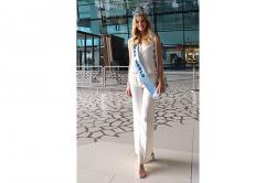 Miss World 2024 Krystyna Pyszkova Tiba di Bandara Soekarno-Hatta
