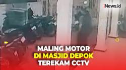 Maling Motor di Masjid Depok Ternyata Beraksi saat Salat Isya Berjamaah