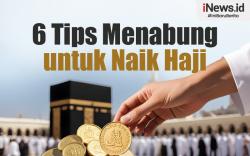 Infografis 6 Tips Menabung untuk Naik Haji