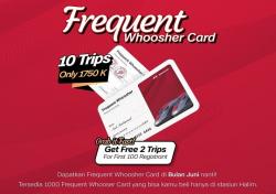 Naik Kereta Cepat Whoosh Jadi Lebih Hemat Pakai Kartu Ini