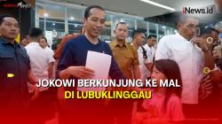 Berkunjung ke Mal di Lubuklinggau, Warga Rela Berdesakkan untuk Foto Bersama Jokowi 