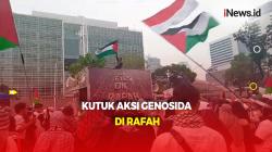 Padati Depan Kedubes Amerika Serikat, Massa Aksi Bela Palestina Kutuk Genosida di Rafah
