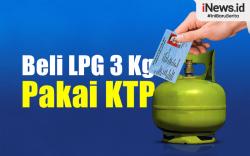 Infografis Beli LPG 3 Kg Pakai KTP Mulai Hari Ini