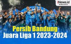 Infografis Persib Bandung Juara Liga 1 2023-2024