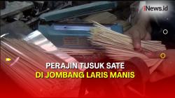 Perajin Tusuk Sate di Jombang Kebanjiran Pesanan Jelang Hari Raya Kurban 