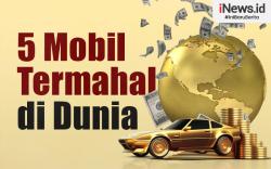 Infografis 5 Mobil Termahal di Dunia