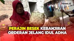Banjir Orderan, Perajin Besek Bambu di Grobogan Kewalahan Terima Pesanan
