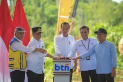 Presiden Jokowi Groundbreaking Gedung BTN di IKN