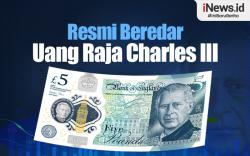 Infografis Uang Kertas Bergambar Raja Charles III Mulai Beredar di Inggris